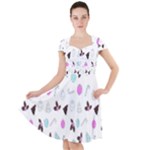 It`s Christmas Outside!   Cap Sleeve Midi Dress