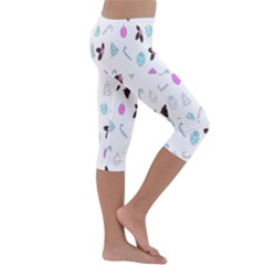 Kids  Lightweight Velour Capri Leggings  