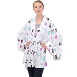 It`s Christmas Outside!   Long Sleeve Velvet Kimono 