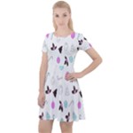 It`s Christmas Outside!   Cap Sleeve Velour Dress 