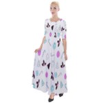 It`s Christmas Outside!   Half Sleeves Maxi Dress