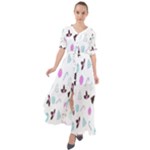 It`s Christmas Outside!   Waist Tie Boho Maxi Dress
