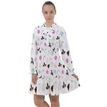 It`s Christmas Outside!   All Frills Chiffon Dress