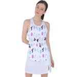 It`s Christmas Outside!   Racer Back Mesh Tank Top