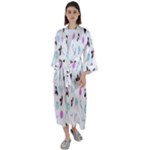 It`s Christmas Outside!   Maxi Satin Kimono