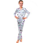 It`s Christmas Outside!   Kids  Satin Long Sleeve Pajamas Set