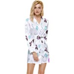 It`s Christmas Outside!   Long Sleeve Satin Robe