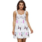 It`s Christmas Outside!   Ruffle Strap Babydoll Chiffon Dress