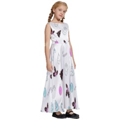 Kids  Satin Sleeveless Maxi Dress 
