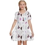 It`s Christmas Outside!   Kids  Short Sleeve Tiered Mini Dress