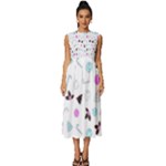 It`s Christmas Outside!   Sleeveless Round Neck Midi Dress