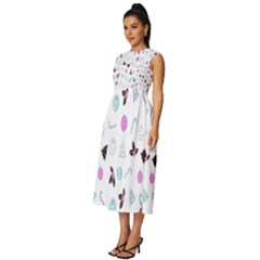 Sleeveless Round Neck Midi Dress 