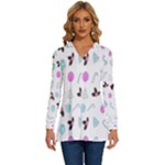 It`s Christmas Outside!   Long Sleeve Drawstring Hooded Top