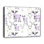 Cute Deers  Canvas 14  x 11  (Stretched)