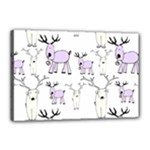 Cute Deers  Canvas 18  x 12  (Stretched)