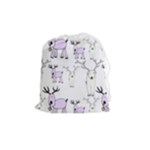 Cute Deers  Drawstring Pouch (Medium)