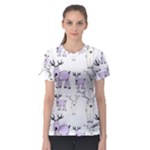 Cute Deers  Women s Sport Mesh T-Shirt