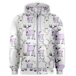 Cute Deers  Men s Zipper Hoodie