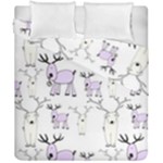 Cute Deers  Duvet Cover Double Side (California King Size)