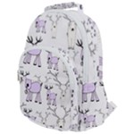Cute Deers  Rounded Multi Pocket Backpack