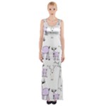 Cute Deers  Thigh Split Maxi Dress