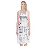 Cute Deers  Midi Sleeveless Dress