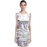Cute Deers  Sleeveless Velvet Midi Dress