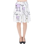 Cute Deers  Velvet High Waist Skirt