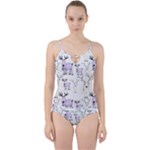 Cute Deers  Cut Out Top Tankini Set