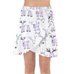 Cute Deers  Wrap Front Skirt