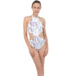 Cute Deers  Halter Side Cut Swimsuit