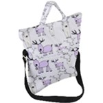 Cute Deers  Fold Over Handle Tote Bag