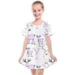 Cute Deers  Kids  Smock Dress