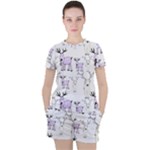 Cute Deers  Women s T-Shirt and Shorts Set