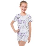 Cute Deers  Kids  Mesh T-Shirt and Shorts Set