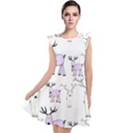 Cute Deers  Tie Up Tunic Dress