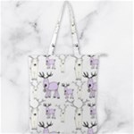 Cute Deers  Double Zip Up Tote Bag