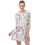 Cute Deers  Mini Skater Shirt Dress