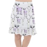 Cute Deers  Fishtail Chiffon Skirt