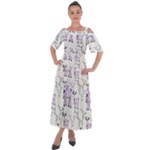 Cute Deers  Shoulder Straps Boho Maxi Dress 