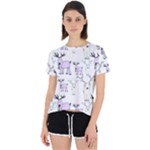 Cute Deers  Open Back Sport T-Shirt