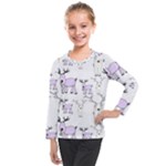 Cute Deers  Kids  Long Mesh T-Shirt