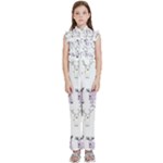 Cute Deers  Kids  Sleeveless Ruffle Edge Band Collar Chiffon One Piece