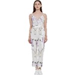 Cute Deers  V-Neck Camisole Jumpsuit