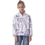 Cute Deers  Kids  Half Zip Hoodie