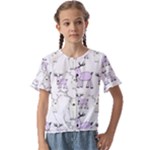 Cute Deers  Kids  Cuff Sleeve Scrunch Bottom T-Shirt