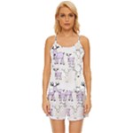 Cute Deers  Satin Pajama Short Set