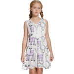 Cute Deers  Kids  Sleeveless Tiered Mini Dress
