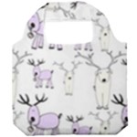 Cute Deers  Foldable Grocery Recycle Bag