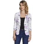 Cute Deers  Women s One-Button 3/4 Sleeve Short Jacket